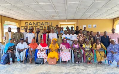The ROOTS project team from The Gambia visited AVDP beneficiary members in the Sandaru community.